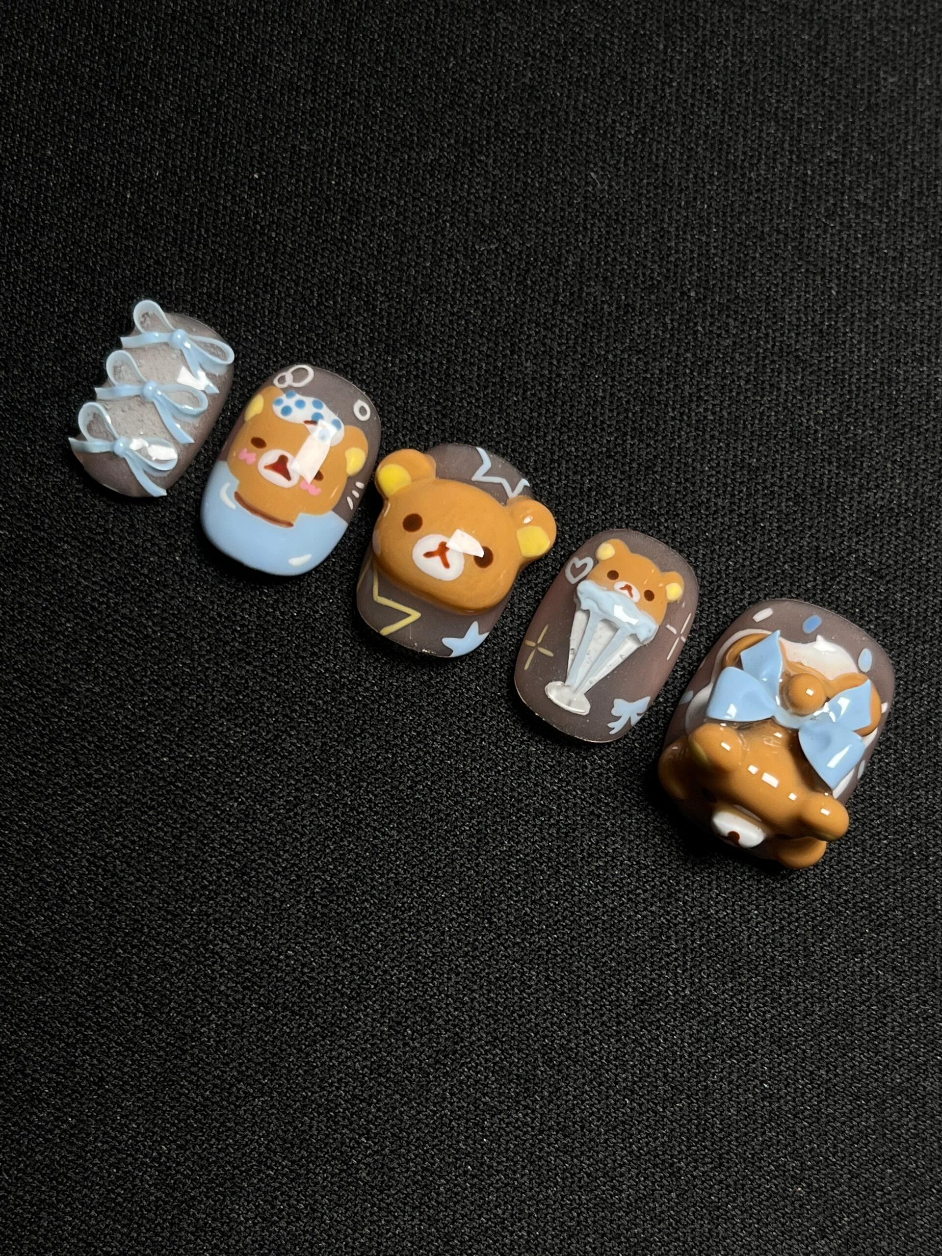 Press-on nails (Rilakkuma series)