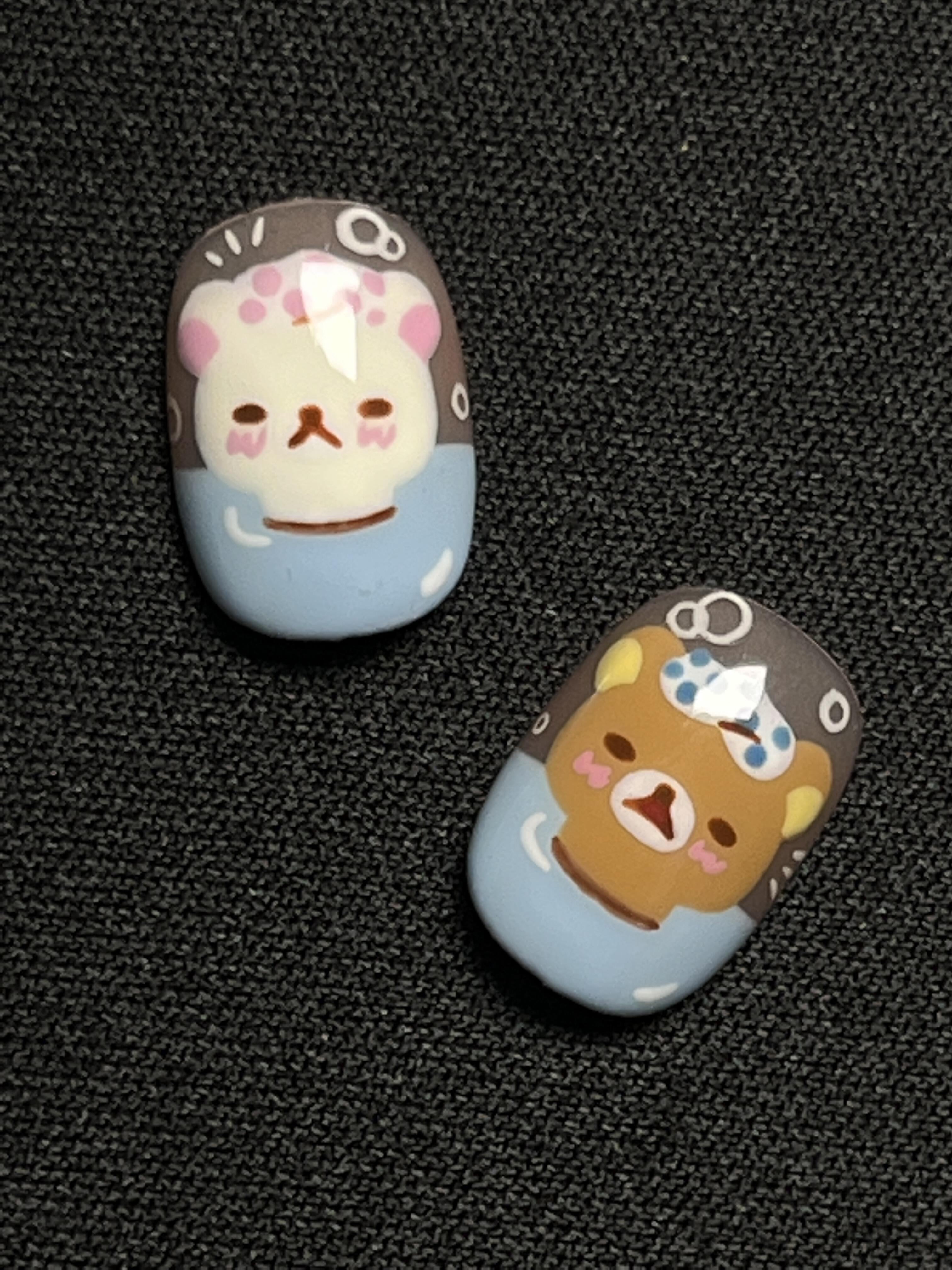 Press-on nails (Rilakkuma series)