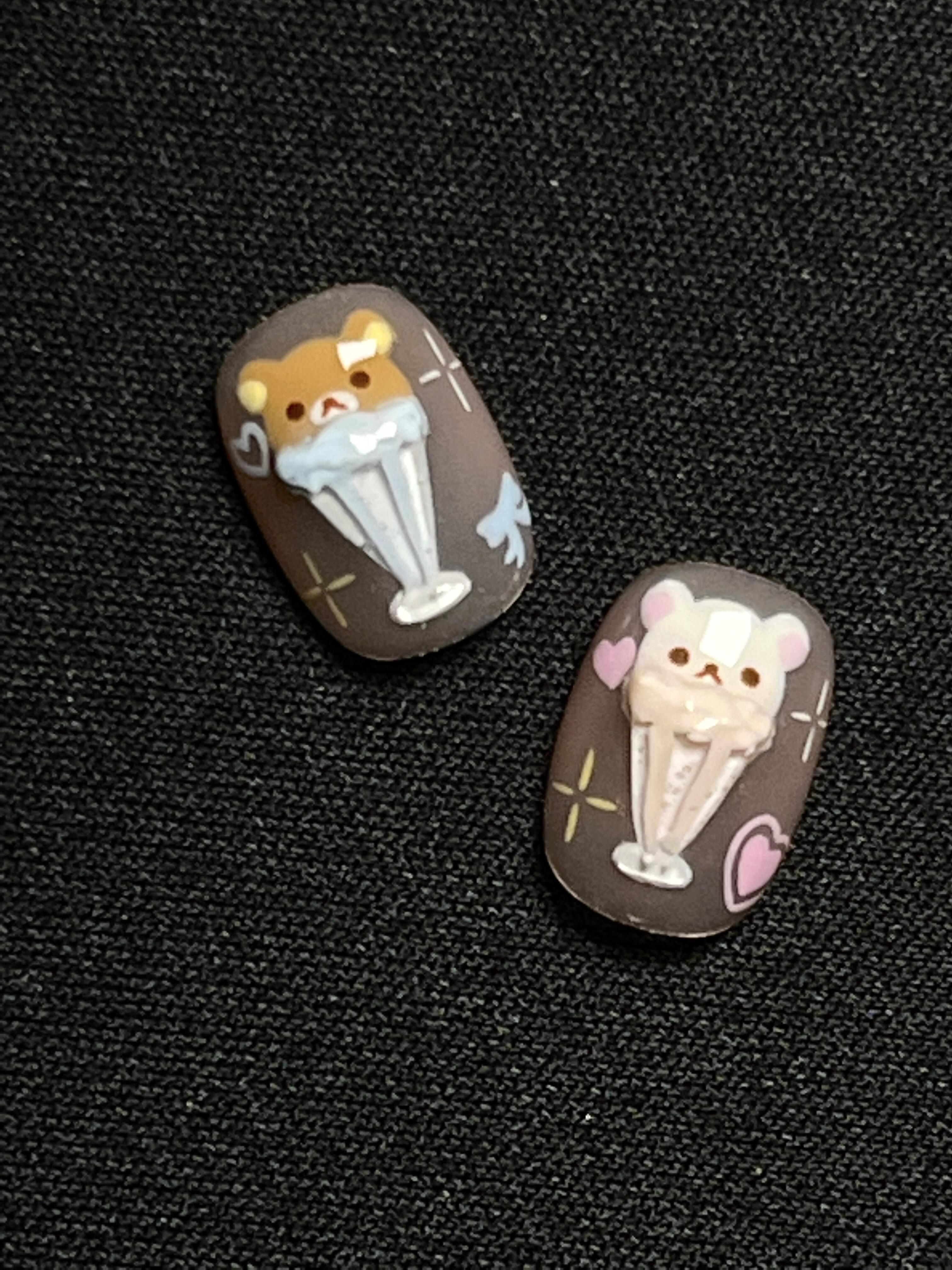 Press-on nails (Rilakkuma series)