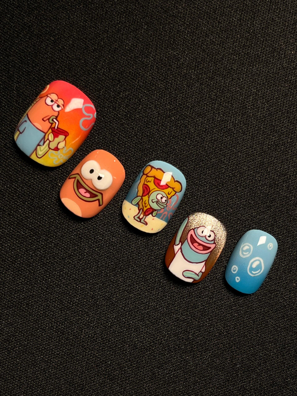 Press-on nails(SpongBob）